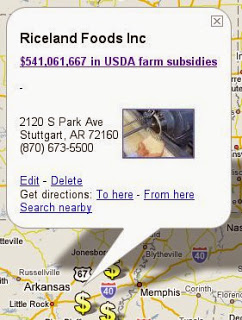 Top USDA farm subsidy in the US: $541 million